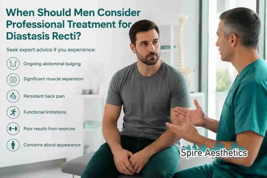 When Should Men Consider Professional Treatment for Diastasis Recti Bury St Edmunds?